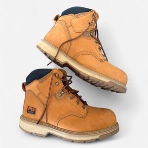 Timberland PRO Men's Brown Leather Steel Toe Boots